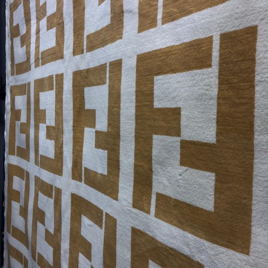 Carpet brands Fendi Beige and Gold