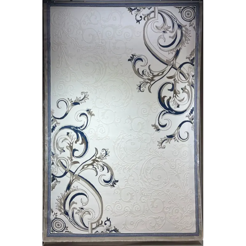 Turkish rugs designer alnukhba 06167C blue size 100*300