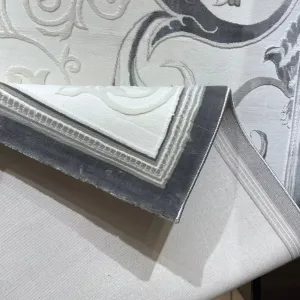 Turkish rugs designer alnukhba 06167C gray size 300*400
