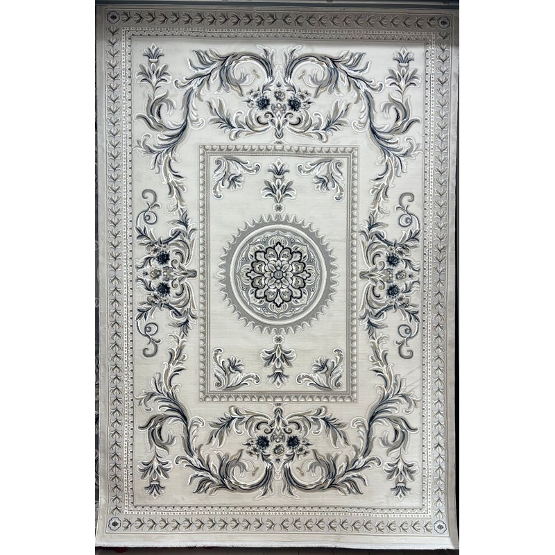 Turkish rug with French pattern Paris 32125B light beige size 300*400