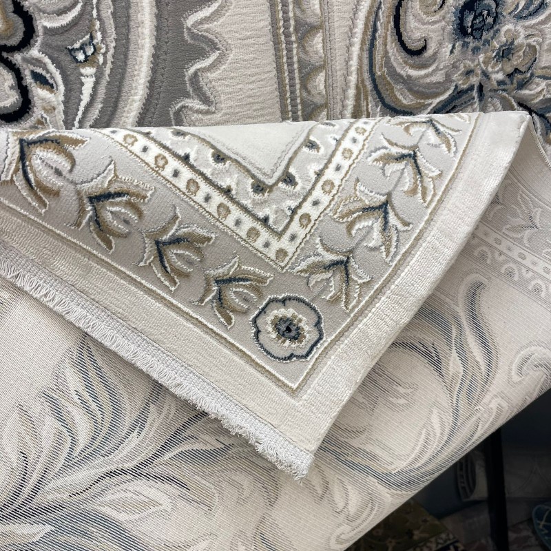 Turkish rug with French pattern Paris 32125B light beige size 300*400
