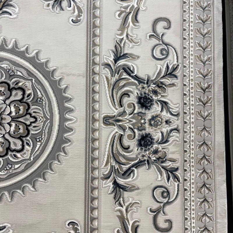 Turkish rug with French pattern Paris 32125B light beige size 300*400