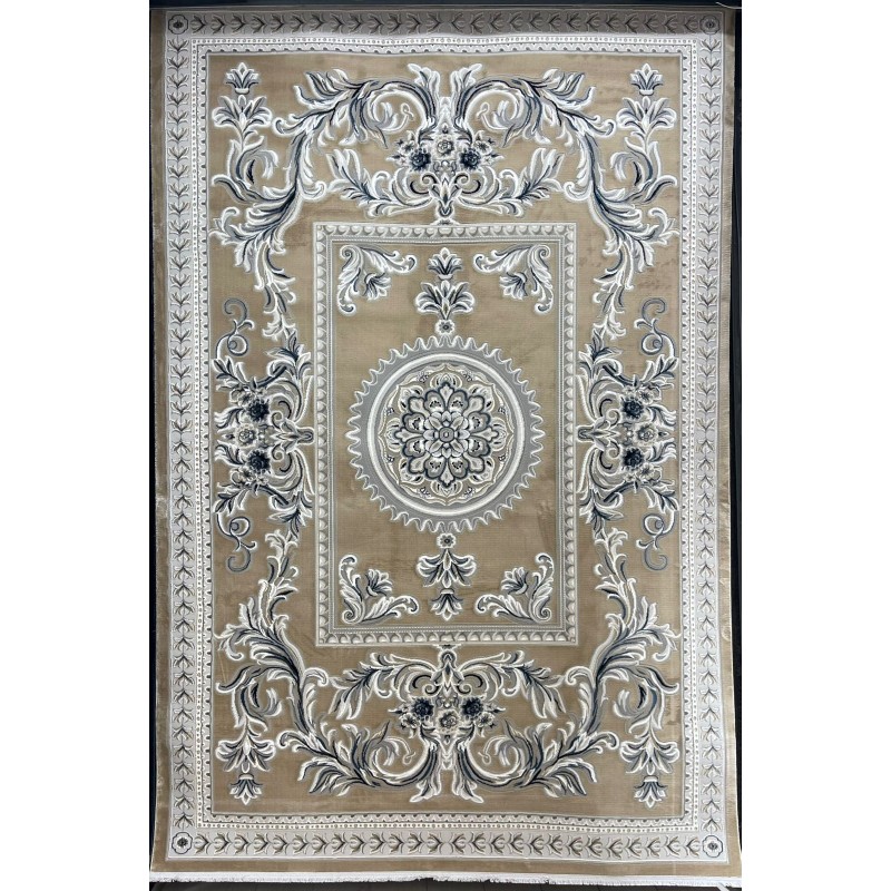 Turkish rug with French pattern Paris 32125B beige size 250*350