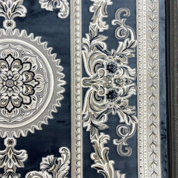 سجاد تركي نقش فرنسي باريس 32125B سماوي مقاس 100*200