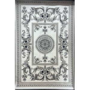 Turkish rug with French pattern Paris 32125B cream size 400*500