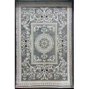 Turkish rug with French pattern Paris 32125B gray size 200*300