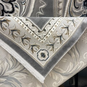 Turkish rug with French pattern Paris 32125B gray size 200*300