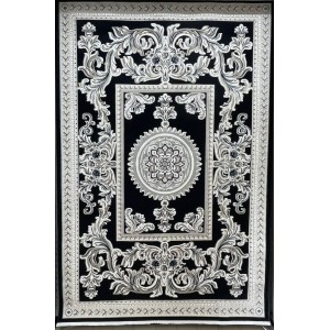 Turkish rug with French pattern Paris 32125B navy size 150*230