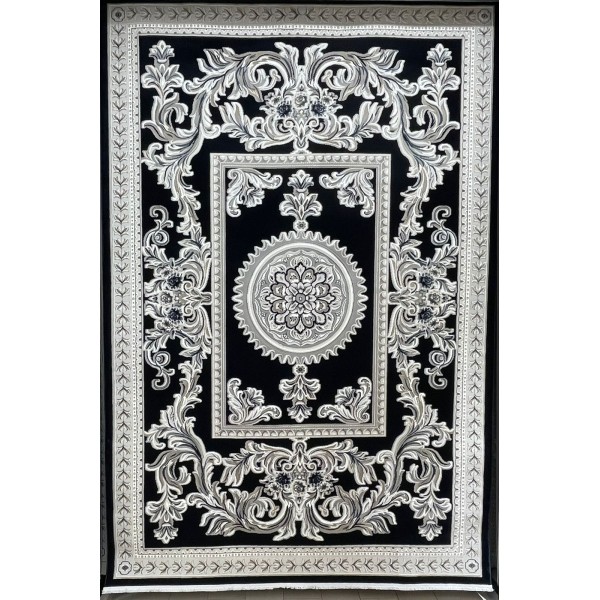 Turkish rug with French pattern Paris 32125B navy size 150*230