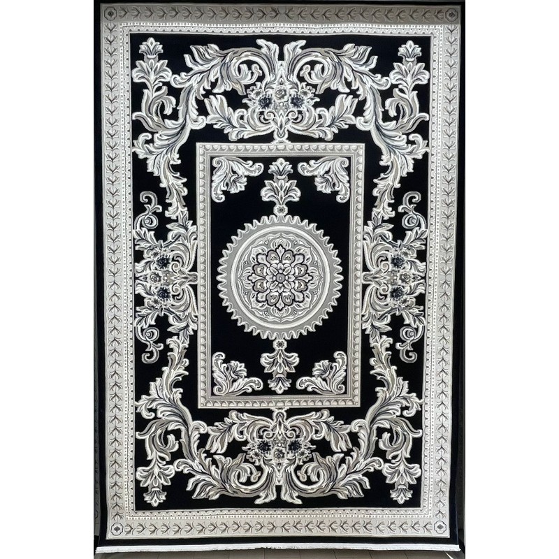 سجاد تركي نقش فرنسي باريس 32125B كحلي مقاس 150*230