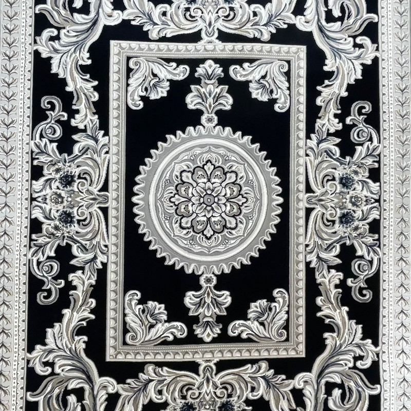 سجاد تركي نقش فرنسي باريس 32125B كحلي مقاس 150*230