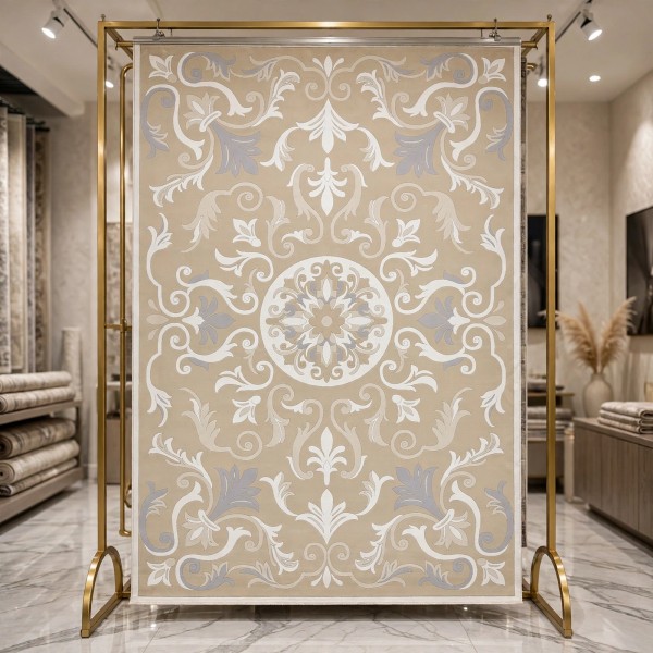 Hand woven AlHibah rug Korean design HR18A cream beige size 300*400