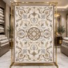 Hand woven AlHibah rug Korean design HR18A cream Dark beige size 400*800