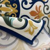 Hand woven AlHibah rug Korean design HR18A cream navy size 400*500