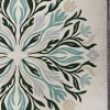 Hand woven AlHibah rug Korean design HR19A cream Dark green size 400*500