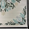 Hand woven AlHibah rug Korean design HR19A cream Dark green size 400*500