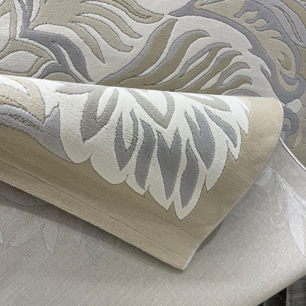 Hand woven AlHibah rug Korean design HR22A beige cream size 400*800