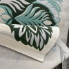 Hand woven AlHibah rug Korean design HR22A cream Dark green size 200*300