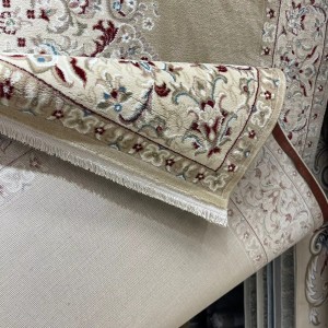 سجاد اصفهان تركي كلاسيك E506B بيج مقاس  80*150