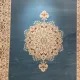 سجاد اصفهان تركي كلاسيك E506B سماوي مقاس 50*80