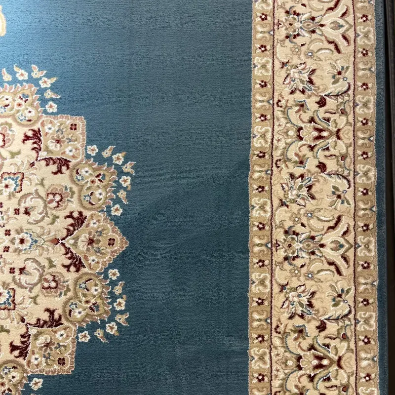 سجاد اصفهان تركي كلاسيك E506B سماوي مقاس 50*80