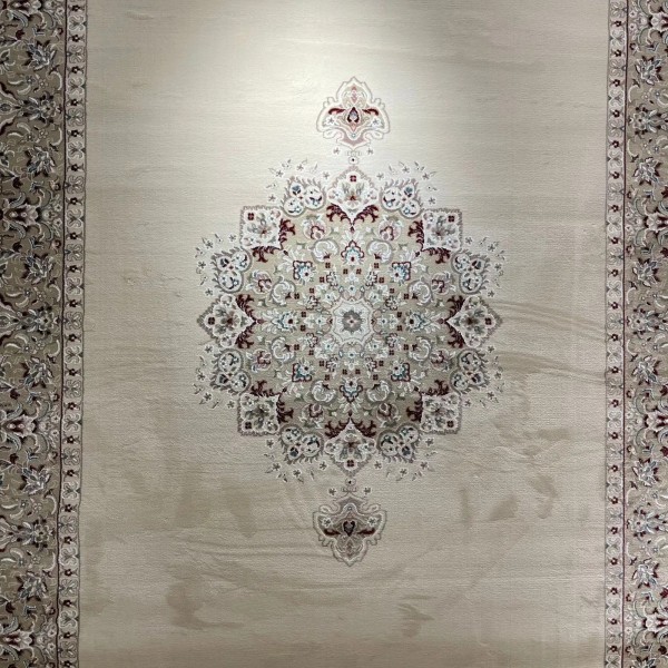 سجاد اصفهان تركي كلاسيك E506B كريم مقاس 300*400