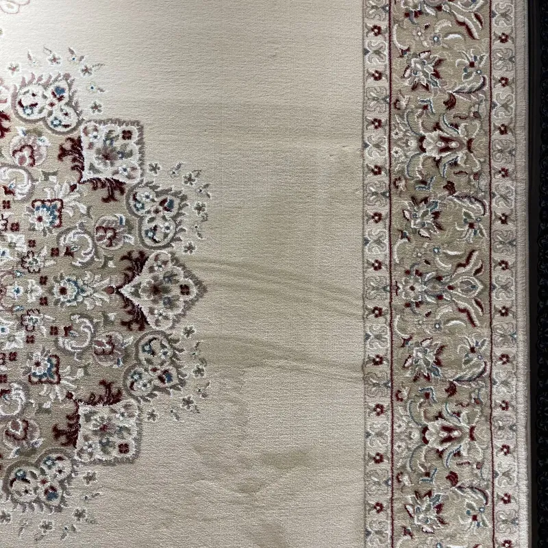 سجاد اصفهان تركي كلاسيك E506B كريم مقاس 50*80