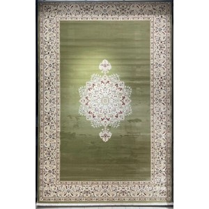 سجاد اصفهان تركي كلاسيك E506B اخضر مقاس  100*200