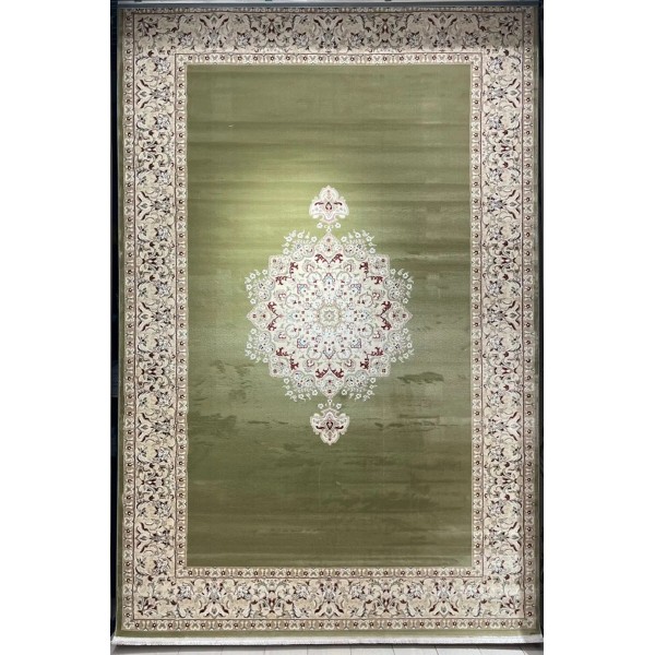 سجاد اصفهان تركي كلاسيك E506B اخضر مقاس  100*200