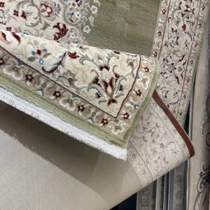 سجاد اصفهان تركي كلاسيك E506B اخضر مقاس  100*200