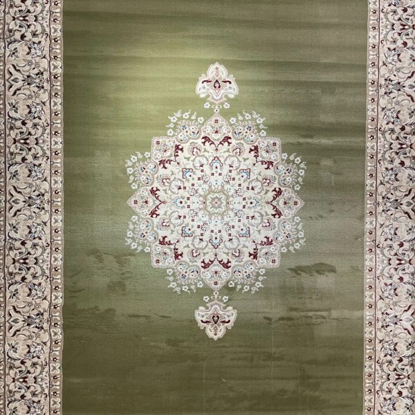 سجاد اصفهان تركي كلاسيك E506B اخضر مقاس  100*200