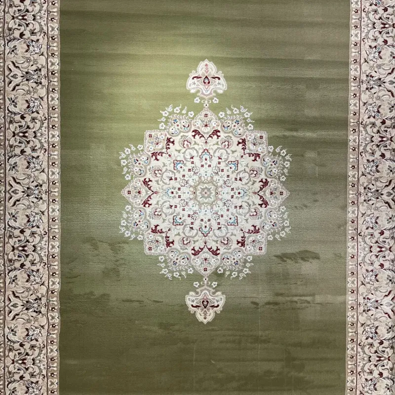 سجاد اصفهان تركي كلاسيك E506B اخضر مقاس 50*80