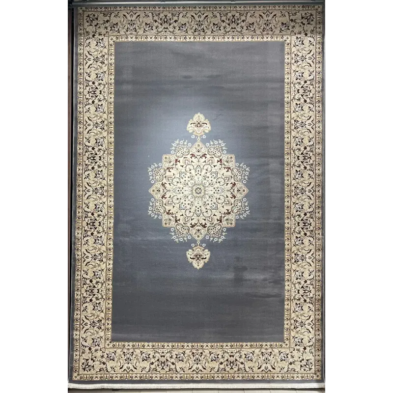 سجاد اصفهان تركي كلاسيك E506B رصاصي مقاس 300*600