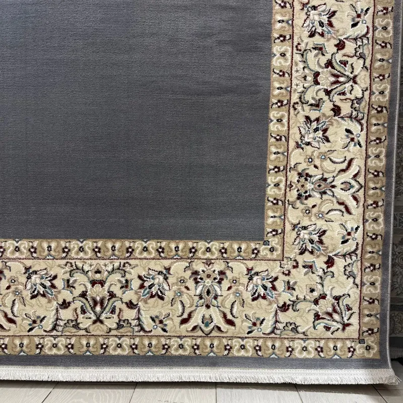 سجاد اصفهان تركي كلاسيك E506B رصاصي مقاس 300*600