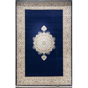 سجاد اصفهان تركي كلاسيك E506B كحلي مقاس 400*400