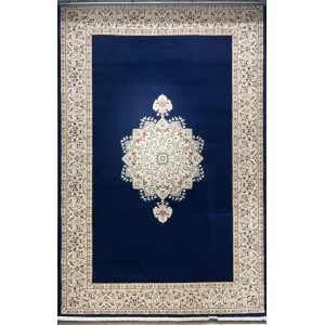 سجاد اصفهان تركي كلاسيك E506B كحلي مقاس  100*200
