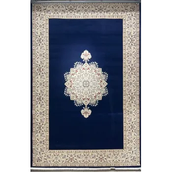 سجاد اصفهان تركي كلاسيك E506B كحلي مقاس 400*800