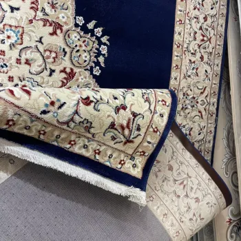 سجاد اصفهان تركي كلاسيك E506B كحلي مقاس 400*800