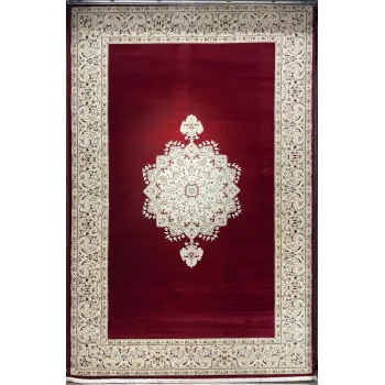 سجاد اصفهان تركي كلاسيك E506B احمر مقاس 200*400
