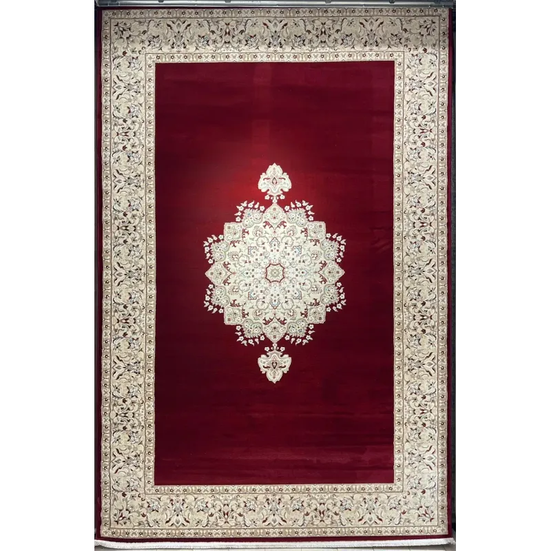 سجاد اصفهان تركي كلاسيك E506B احمر مقاس 200*400