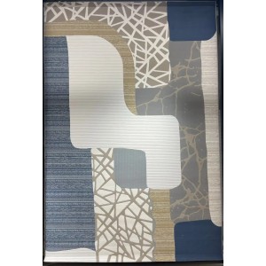 Turkish rugs designer lamsa HC02A cream blue size 100*300
