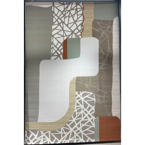Turkish rugs designer lamsa HC02A cream terra size 400*500