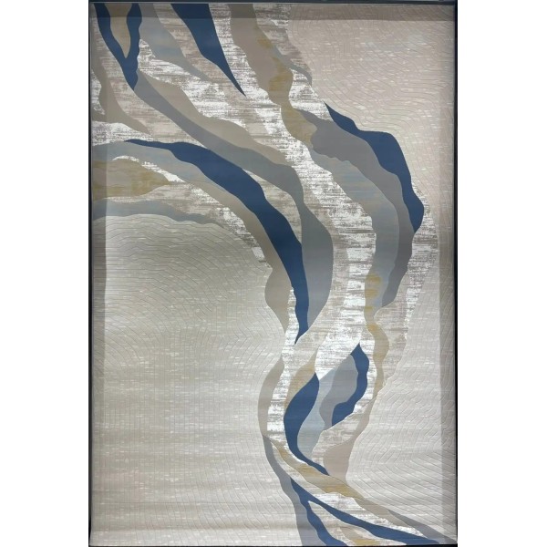 Turkish rugs designer lamsa HC32A cream blue size 100*300