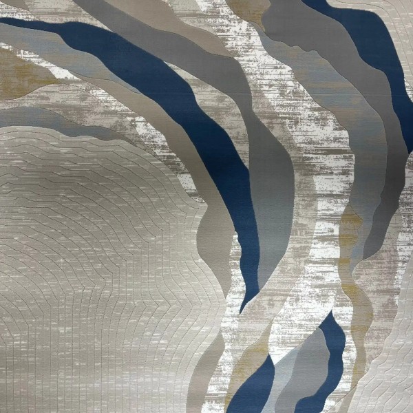 Turkish rugs designer lamsa HC32A cream blue size 100*300