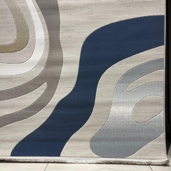 Turkish rugs designer lamsa HC35A blue size 100*300