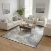 سجاد تركي مودرن لمسة HC24A كريم سماوي مقاس 50*80
