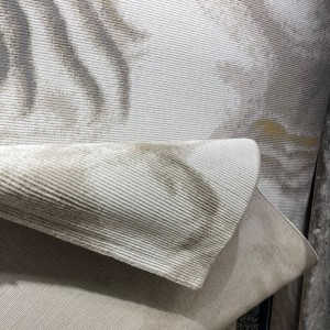سجاد تركي مودرن لمسة HC24A كريم رصاصي مقاس 200*300