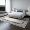 سجاد تركي مودرن لمسة HD37A كريم سماوي مقاس 200*300