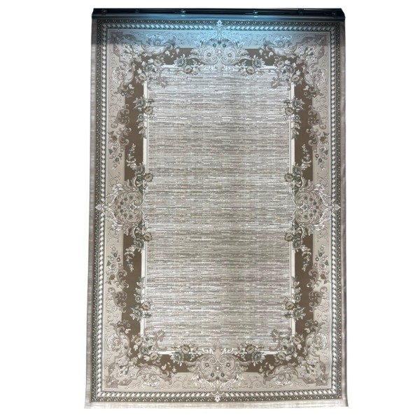 سجاد تركي مودرن لمسة HD37A كريم بني مقاس 250*350