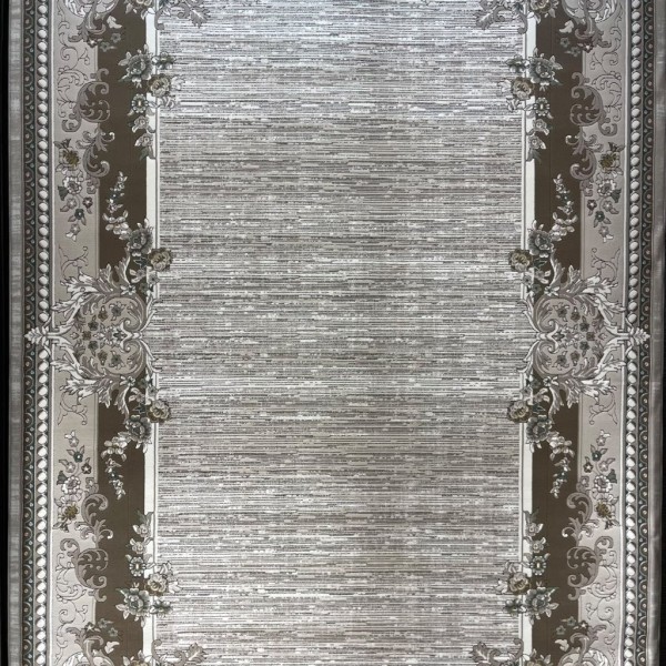 سجاد تركي مودرن لمسة HD37A كريم بني مقاس 250*350